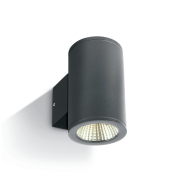 ONE Light Outdoor Wall Cylinders Up & Down Beam - Außenwandleuchte - 8 x 10,6 x 13,8 cm - 2 x 6W LED inkl. - IP54 - anthrazit