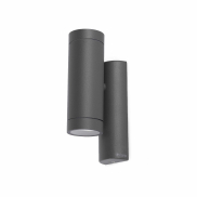 Faro Steps - Wandleuchte - 6,5 x 10 x 24 cm - IP44 - dunkelgrau