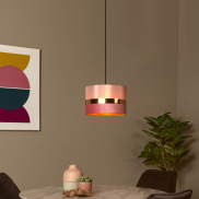 Lucide Extravaganza Tusse - Hängeleuchte - Ø 30 x 152,5 cm - rosa