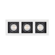 Projectlight Bloq 3 - Einbaustrahler - 270 x 100 mm, 250 x 92 mm Einbaumaß - weiß und schwarz