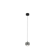 Nova Luce Conga - Hängelampe - Ø 9,6 x 140 cm - 13W LED inkl. - grau