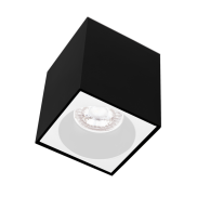Century Italia Essenza Cube - Aufbaustrahler 1L - 8 x 8 x 9,8 cm - weiß und schwarz