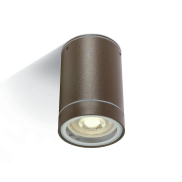 ONE Light GU10 Outdoor Cylinders - Außen-Deckenleuchte - Ø 6,5 x 9,5 cm - IP54 - rostbraun