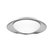 Faro Side - Decken-/Wandleuchte - Ø 45 x 12 cm - 17W LED inkl. - schwarz & nickel