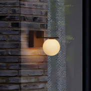 Nova Luce Oracle - Außenwandleuchte - 12 x 17,5 x 21,8 cm - 9W LED inkl. - IP65 - corten