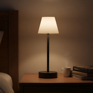 New Garden Lola Slim 30 - wiederaufladbare Tischleuchte mit Touch-Dimmer - Ø 11 x 32 cm - 1.9W dimmbare LED inkl. - IP44 - anthrazit - weiße Lichtfarbe