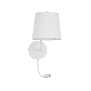 Nova Luce Sage - Wandleuchte mit Schalter - 20 x 29 x 59 cm - 3W LED inkl. - weiß