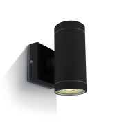 ONE Light GU10 Outdoor Cylinders - Außenwandleuchte - Ø 6,5 x 14,2 cm - IP54 - schwarz