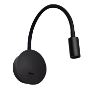 ETH Wiflex – Wandleuchte – wiederaufladbar per USB-Kabel – 3-stufiger Dimmer – Ø 2,3 x 3 cm – LED 3W inklusive – schwarz