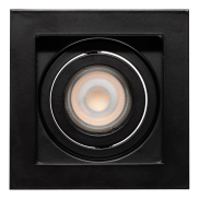 Projectlight Bloq - Einbaustrahler - 100 x 100 mm, 92 x 92 mm Einbaumaß - schwarz