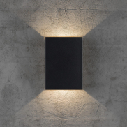 Nordlux Fold - Außenwandleuchte - 14,8 x 5 x 21 cm - 2 x 3,5W LED inc. - IP54 - schwarz