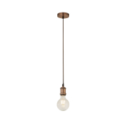 Searchlight Suspension - Hängelampe - Ø 9,8 x 150 cm - antikes Kupfer