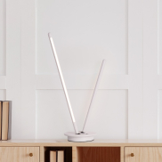 Nova Luce Intec - Tischleuchte - Ø 15 x 50 cm - 8W dimmbar LED incl. - sand weiß