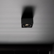 Nova Luce Brook - Einbaustrahler - 9,6 x 9,6 x 7,8 cm, Einbaumaß 79 mm - schwarz