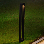Nova Luce Dira - Gartenleuchte - 11,5 x 65 x 5 cm - 6W LED inkl. - IP65 - dunkel anthrazit