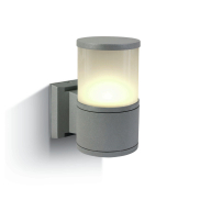 ONE Light E27 Tube Lights - Außenwandleuchte - 10,7 x 21 cm - IP54 - grau