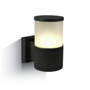 ONE Light E27 Tube Lights - Außenwandleuchte - 10,7 x 21 cm - IP54 - schwarz