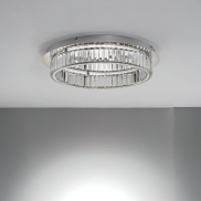 Nova Luce Aurelia - deckenleuchte - Ø 60 x 12 cm - 41W dimmbare LED inkl. - chrom