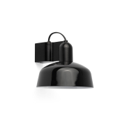 Faro Tatawin - Wandleuchte - Ø 18,4 x 15,5 cm - schwarz satiniert und schwarz glänzend