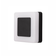 Nova Luce Tune - Außenwandleuchte - 15 x 5,5 x 15 cm - 9W LED inkl. - IP65 - schwarz und weiß