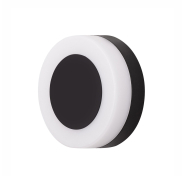 Nova Luce Tune - Außenwandleuchte - Ø 15 x 5,5 cm - 9W LED inkl. - IP65 - schwarz und weiß