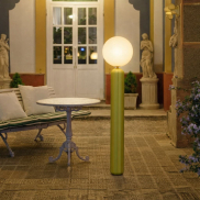 New Garden Monica 150 - Aufladbare Stehleuchte mit Fernbedienung - Ø 35 x 153 cm - 7W LED inkl. - IP54 - olivgrün - 3000K-6500K