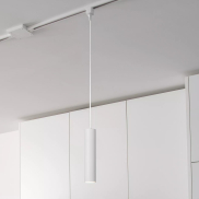 Lucide Track Floris Pendelleuchte - 1-Phasen-Schienensystem - Ø 5,6 x 155 cm - weiß