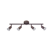 Nova Luce Base - Aufbaustrahler 4L - 51 x 8 x 10,9 cm - Rost