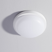Nova Luce Reo - Außen-Deckenleuchte - Ø 23,5 x 7,5 cm - 19W LED inkl. - IP65 - Sand Weiß