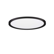 Nova Luce Aoton - Deckenleuchte - Ø 40 x 5 cm - 35W dimmbar LED inkl. - Sand schwarz