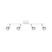 Nova Luce Base - Aufbaustrahler 4L - 51 x 8 x 10,9 cm - mattweiß
