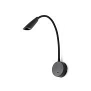 Faro Boken - Wandleuchte mit Schalter - 5 x 46 cm - 3W LED inkl. - mattschwarz