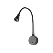Faro Bell - Wandleuchte mit Schalter - 4 x 50 x 4 cm - 3W LED inkl. - mattschwarz