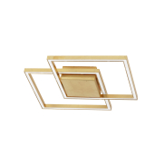 Nova Luce Bilbao - Deckenleuchte - 46 x 46 x 6,5 cm - 25W LED inkl. - gold
