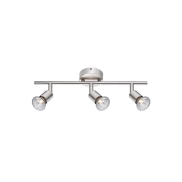Nova Luce Base - Aufbaustrahler 3L - 49 x 8 x 10,9 cm - Nickel satiniert