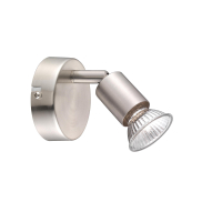 Nova Luce Base - Aufbaustrahler - 8 x 6,7 x 10,9 cm - Nickel satiniert