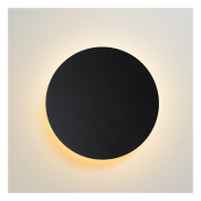 Lucide Eklyps LED - Wandleuchte - Ø 15 x 3 cm - 6W LED inkl - schwarz