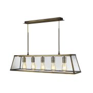 Searchlight Voyager - Hängeleuchte - 90 x 20 x 100 cm - Messing antik