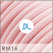 Daylight Italia - Textilkabel - pro 100 cm - Babyrosa