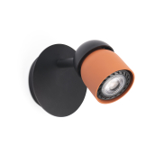 Faro Coco - Aufbaustrahler 1L - Ø 10 x 10 cm - schwarz und terracotta