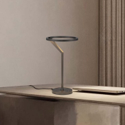 Nova Luce Tilia - Tischleuchte - Ø 22 x 38 cm - 16W dimmbar LED inkl. - nebliges nickel