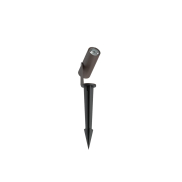 VK Lighting Sui - Spot auf Pfahl - Ø 3 x 7,2 cm - 3W LED inkl. - IP65 - Rustbraun