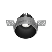 Nova Luce Belluno - Einbaustrahler ohne Rahmen - Ø 82 mm, Ø 105 mm Einbaumaß - IP54 - schwarz