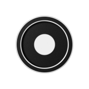 ETH Loïs - deckenleuchte - Ø 23 x 6 cm - 3-stufig dimmbar - 15W LED inkl. - IP44 - schwarz