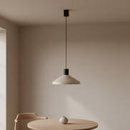 Faro Kombo - Hängeleuchte - Ø 40 x 20,5 cm - beige und schwarz