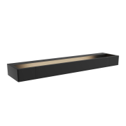 Maxlight Flink - Wandleuchte - 45 x 10 x 4 cm - 12W LED inkl - IP44 - schwarz