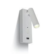 ONE Light Reading Spots - Wandleuchte mit Schalter - 6 x 2,5 x 18 cm - 3W LED inkl. - weiß