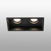 Faro Hyde - Einbaustrahler - 89 x 89 mm, 165 x 83 mm Einbaumaß - mattschwarz
