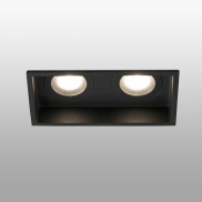 Faro Hyde - Einbaustrahler - 89 x 89 mm, 165 x 83 mm Einbaumaß - IP44 - mattschwarz