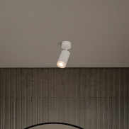 Nova Luce Mao - Aufbaustrahler - Ø 5,5 x 17 cm - IP44 - sandweiß